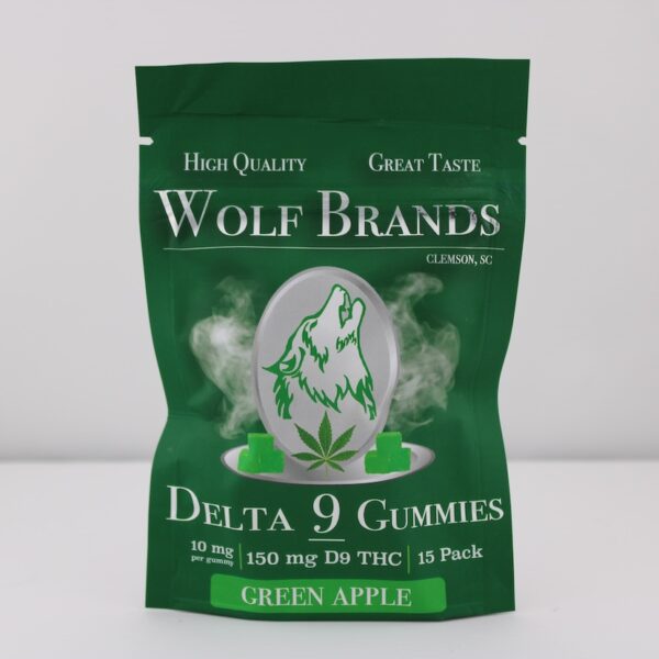 Hemp Derived Delta 9 Gummies Green Apple