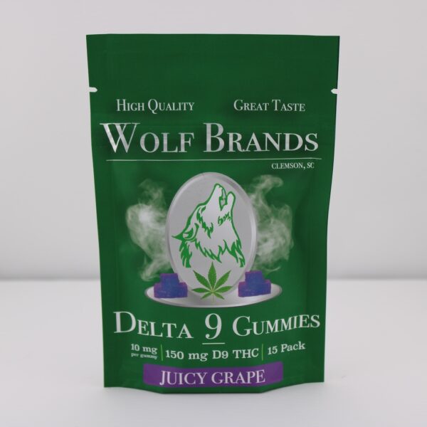 Hemp Derived Delta 9 Gummies Juicy Grape