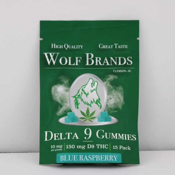 Hemp Derived Delta 9 Gummies Blue Raspberry